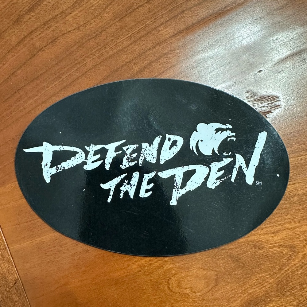 Hershey Bears Hockey AHL DEFEND THE DEN Black Logo Magnet